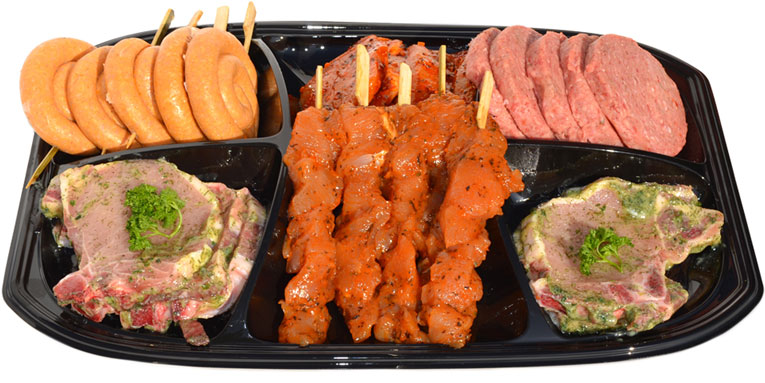 a-z-bbq-meat-dish-design-full Meat dish filled with various kinds of BBQ meat