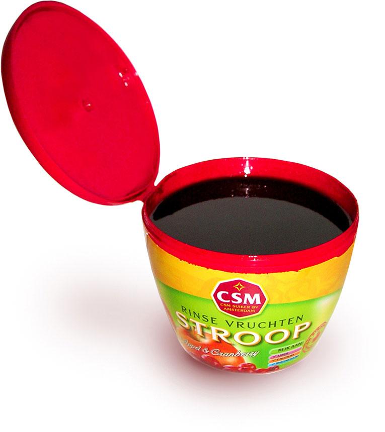csm-apple-syrup-packaging-design-2 Open red plastic apple syrup contaner